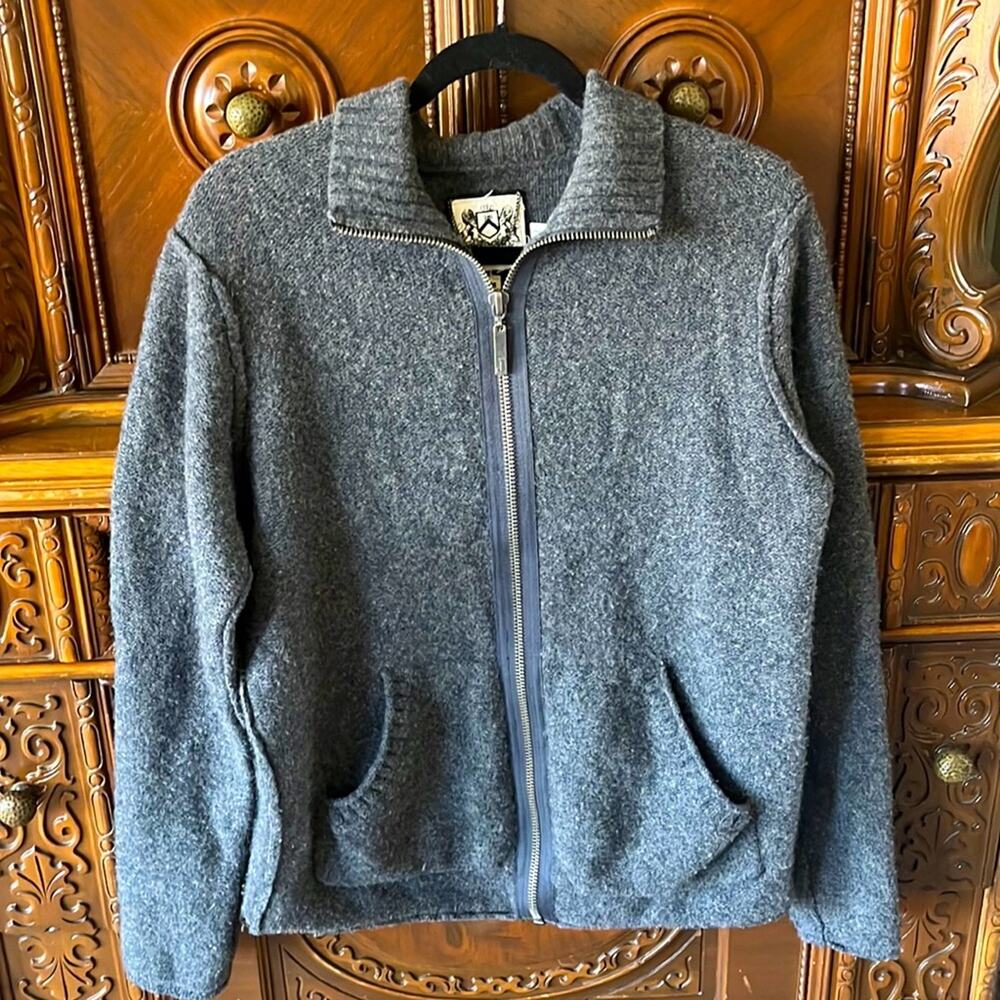 Juicy Couture Dirt Killaz 999 wool cashmere blend gray goth academia jacket sz M